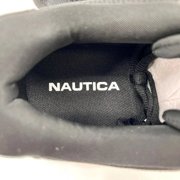 Nautica Manalapin Athletic Sneakers Size 7 Black White Lace-Up Mesh - Picture 8 of 12